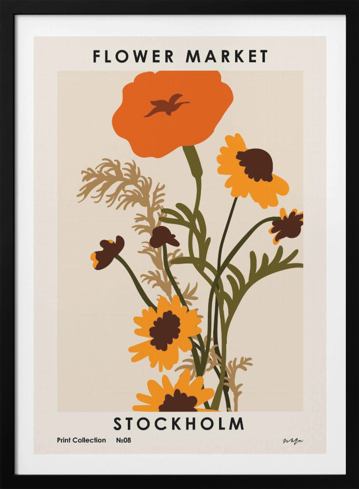 Flower Market. Stockholm - Poster / Art Print