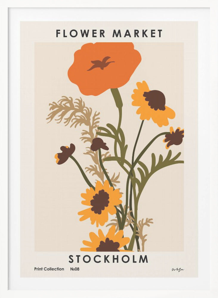 Flower Market. Stockholm - Poster / Art Print