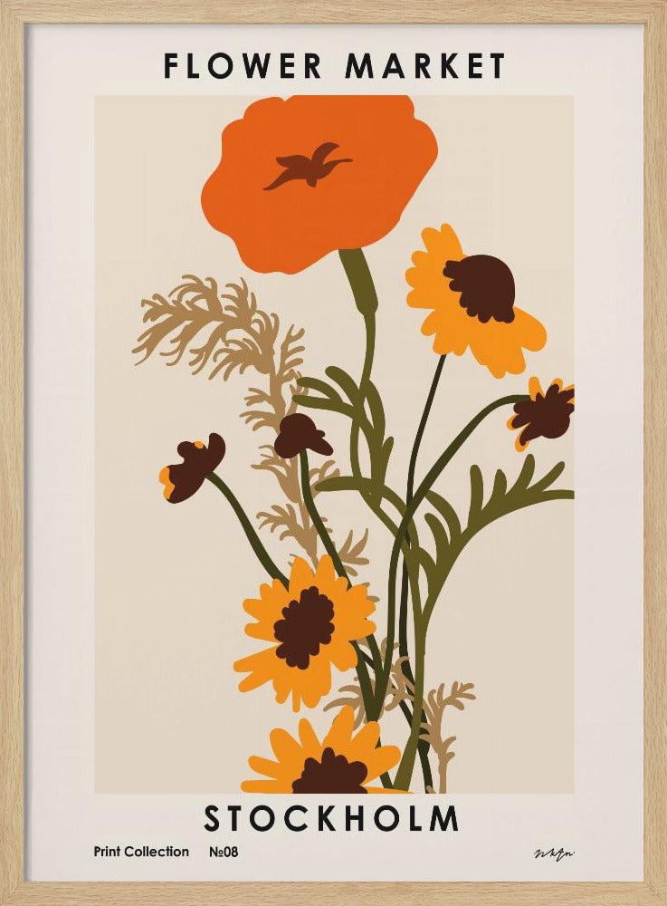 Flower Market. Stockholm - Poster / Art Print
