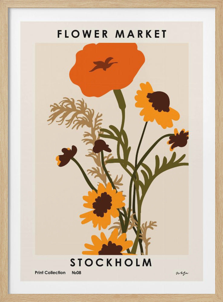 Flower Market. Stockholm - Poster / Art Print