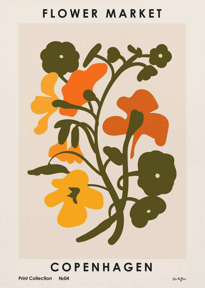 Flower Market. Copenhagen - Poster / Art Print