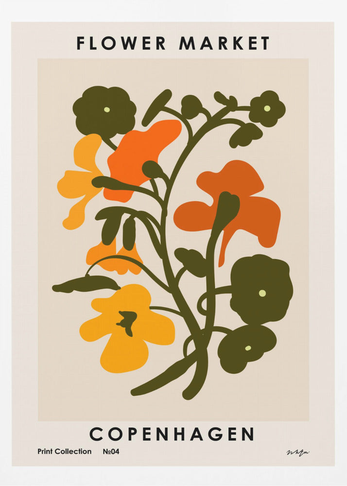 Flower Market. Copenhagen - Poster / Art Print