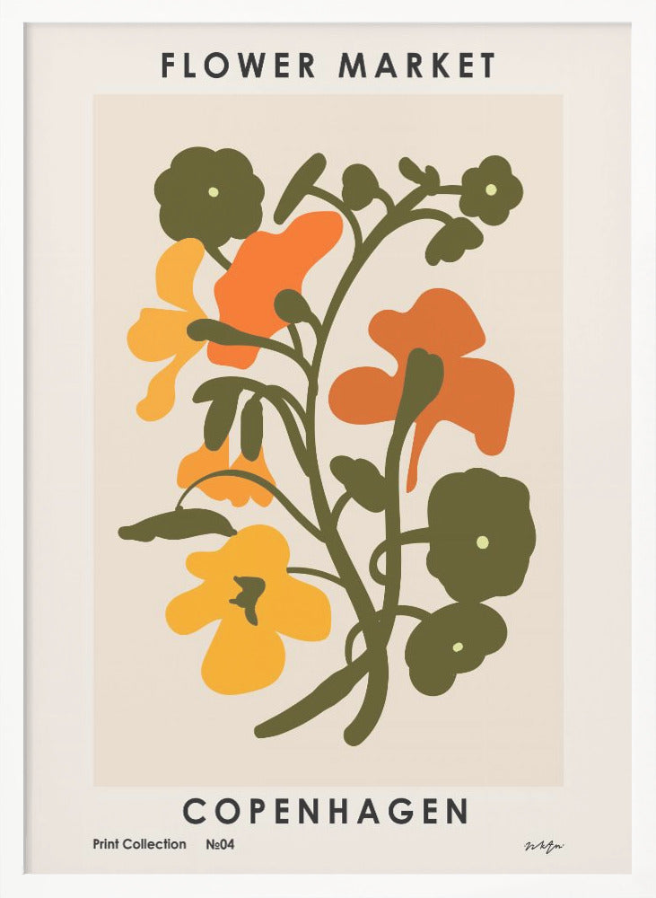 Flower Market. Copenhagen - Poster / Art Print