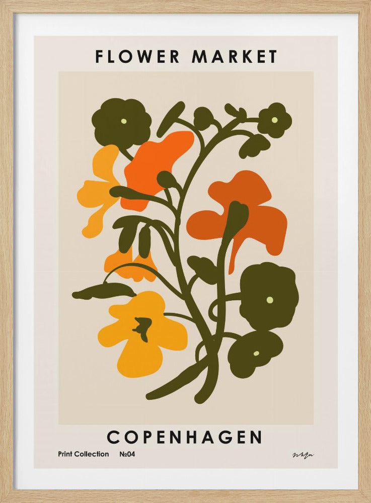 Flower Market. Copenhagen - Poster / Art Print