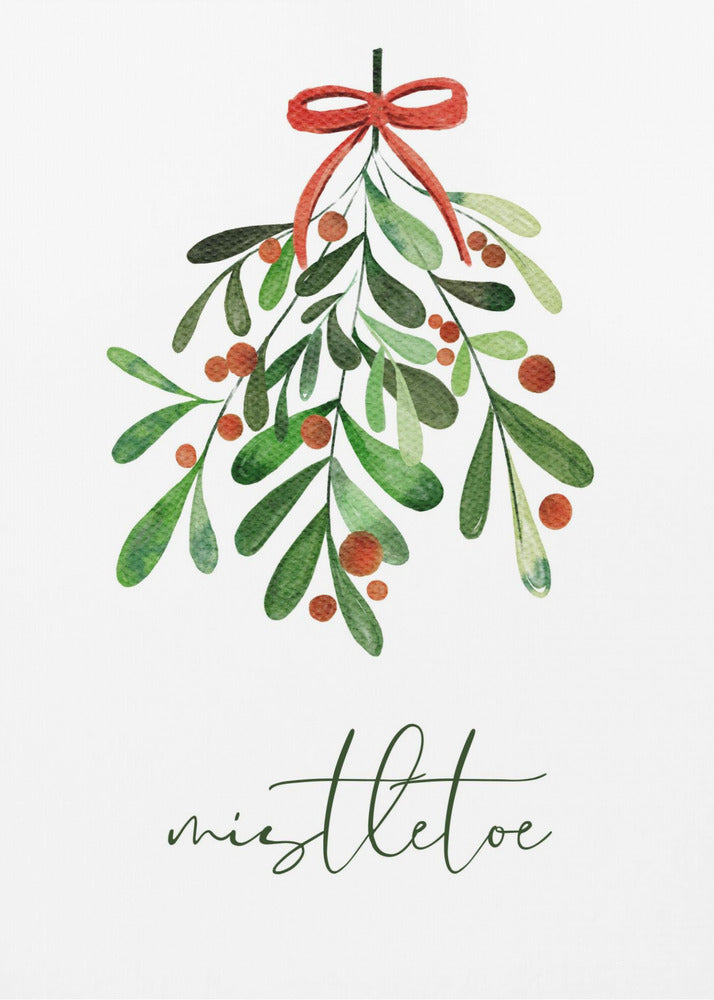 Christmas Mistletoe - Poster / Art Print
