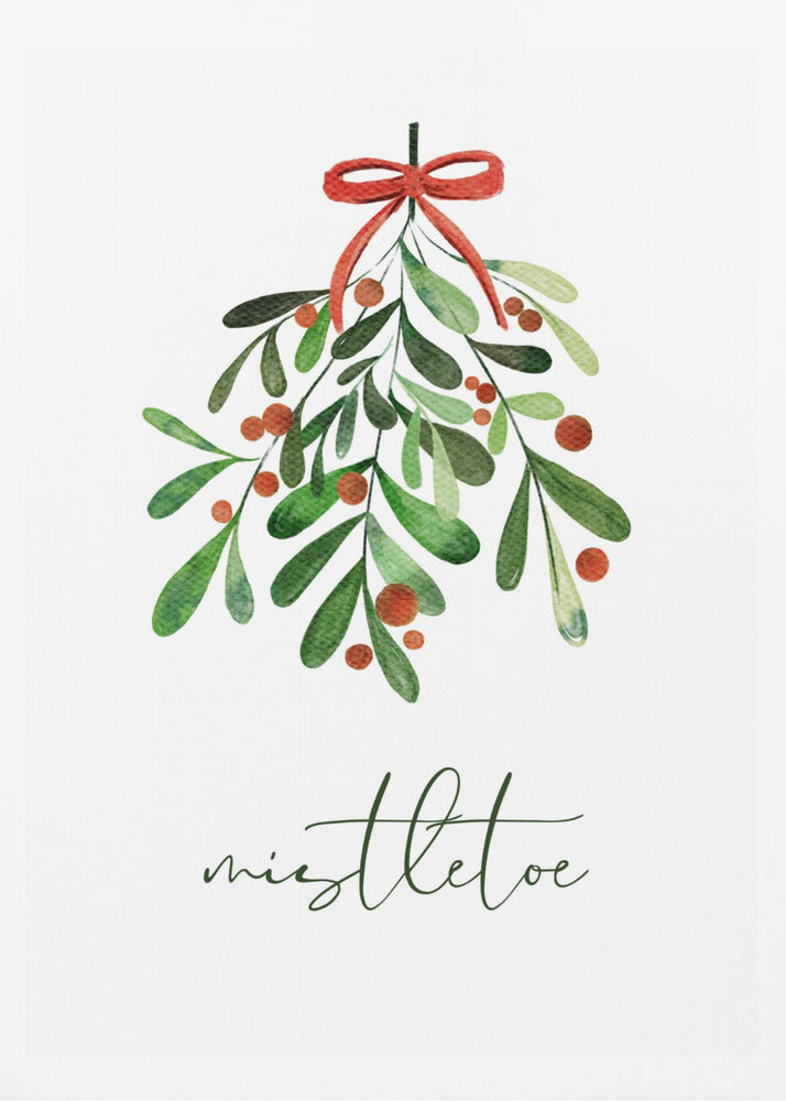 Christmas Mistletoe - Poster / Art Print