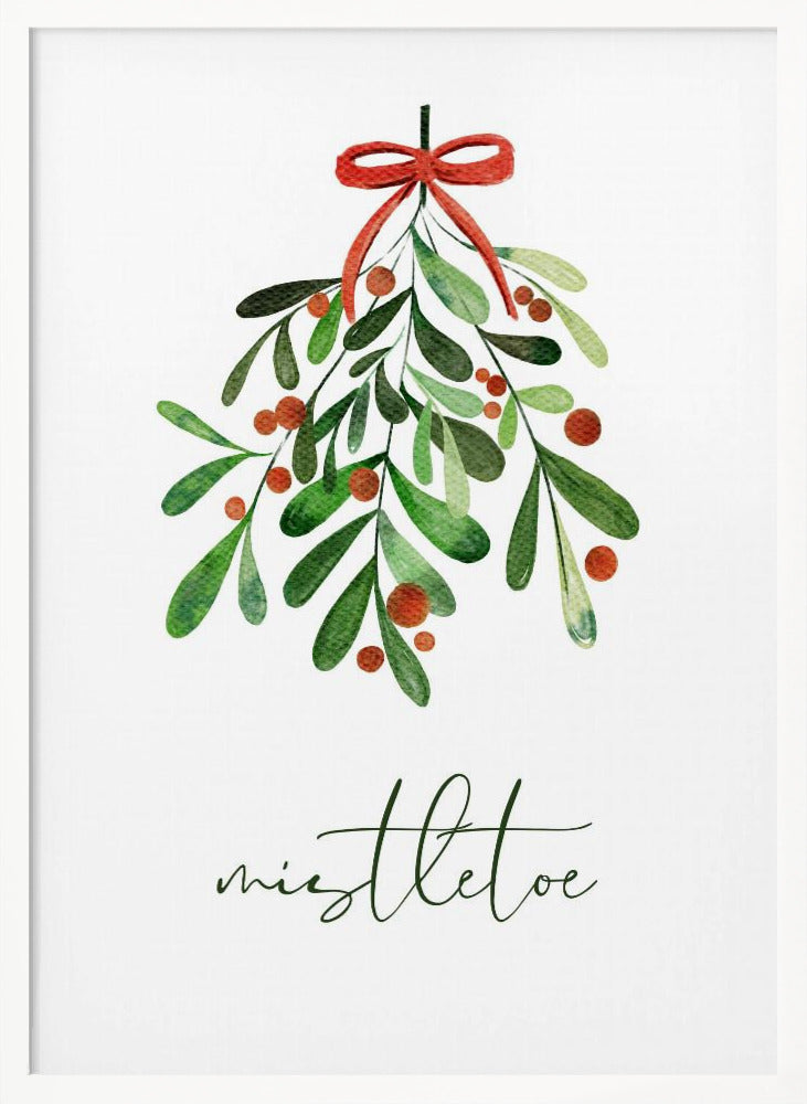 Christmas Mistletoe - Poster / Art Print
