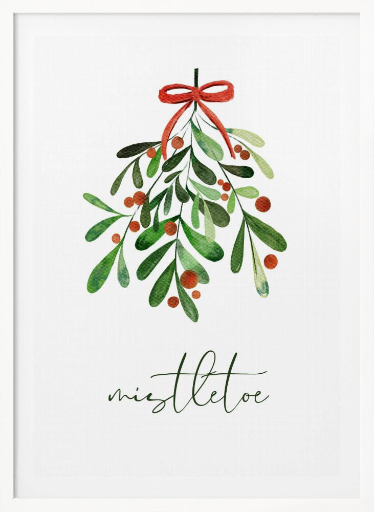 Christmas Mistletoe - Poster / Art Print