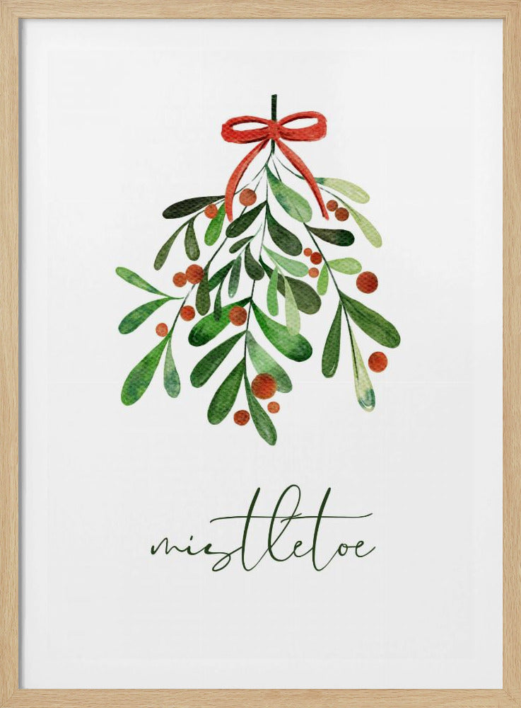 Christmas Mistletoe - Poster / Art Print