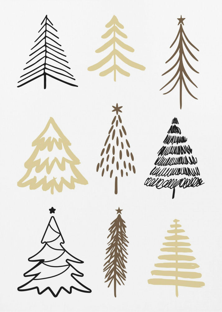 Christmas Trees 2 - Poster / Art Print