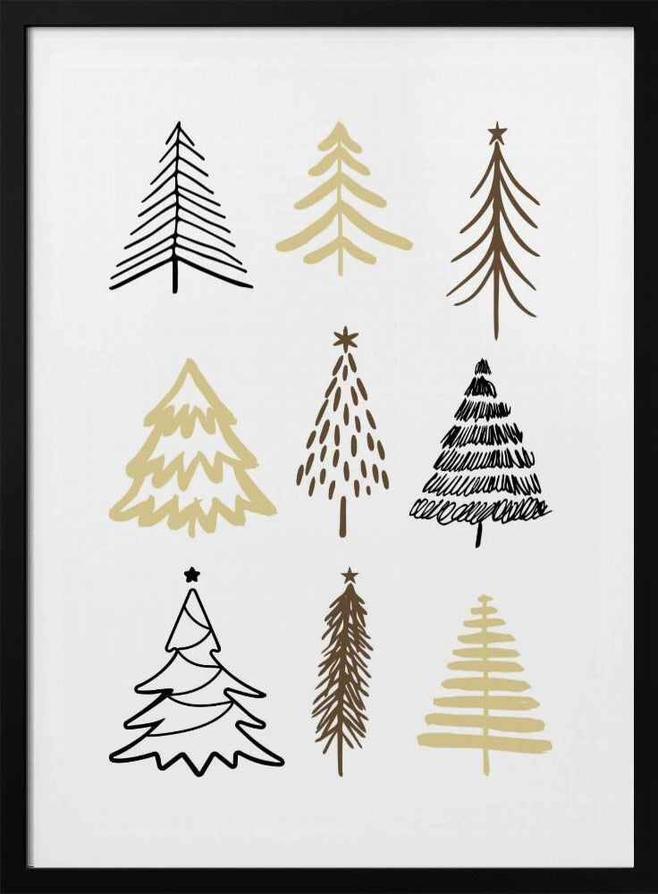 Christmas Trees 2 - Poster / Art Print