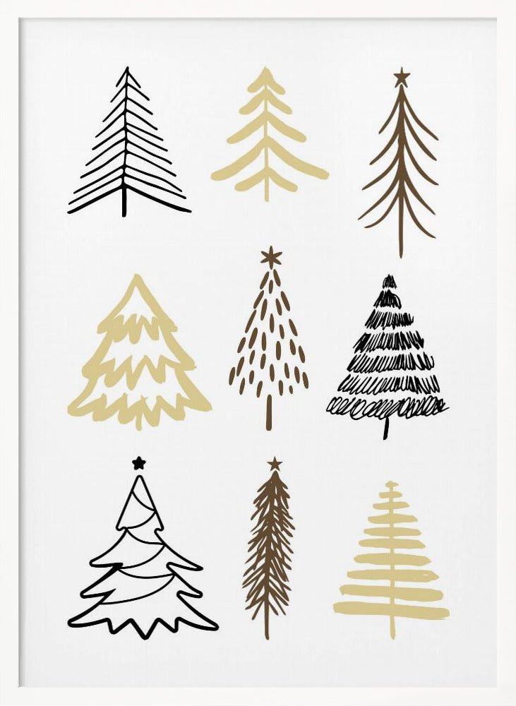 Christmas Trees 2 - Poster / Art Print