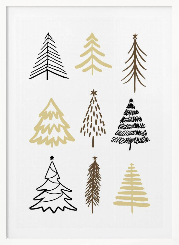Christmas Trees 2 - Poster / Art Print