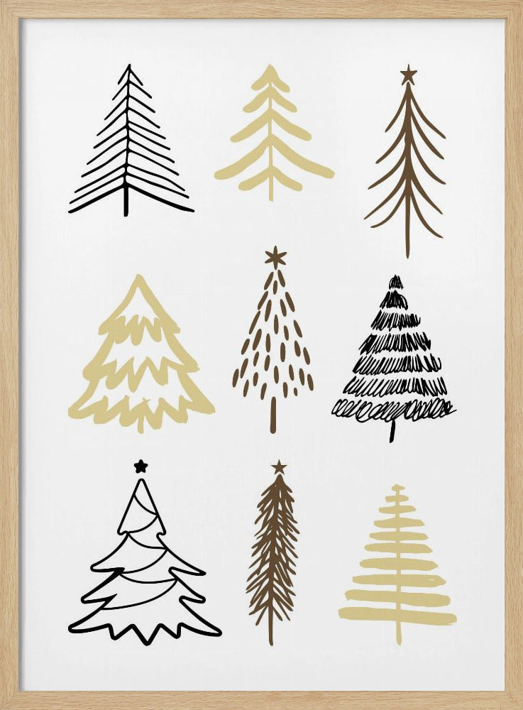 Christmas Trees 2 - Poster / Art Print