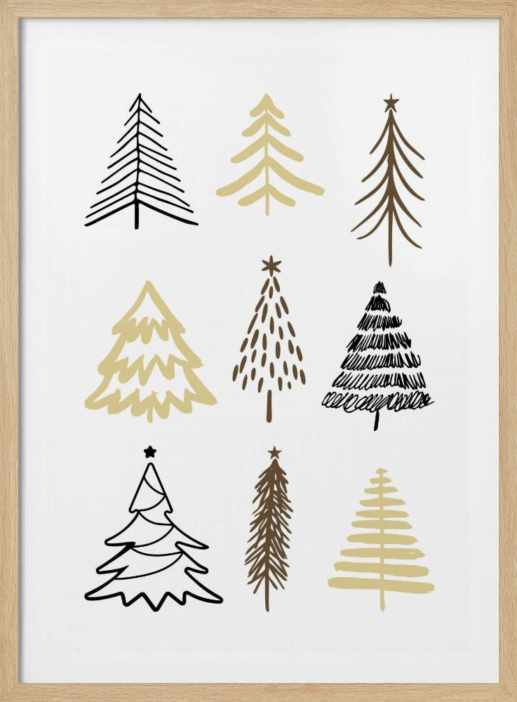 Christmas Trees 2 - Poster / Art Print