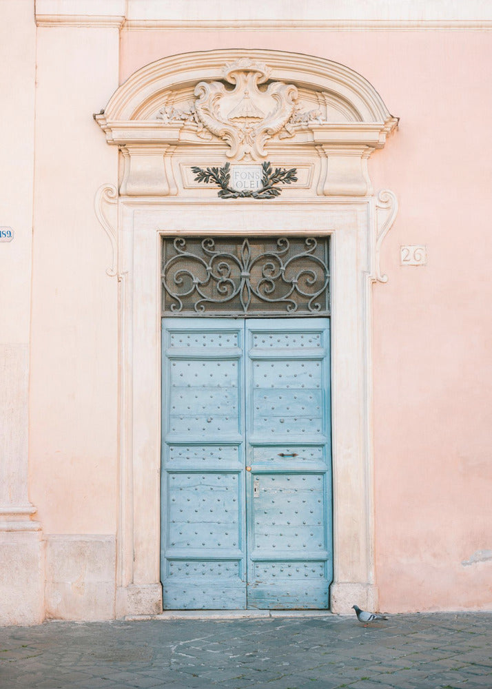 Pastel Trastevere - Rome Italy travel photography - Poster / Art Print