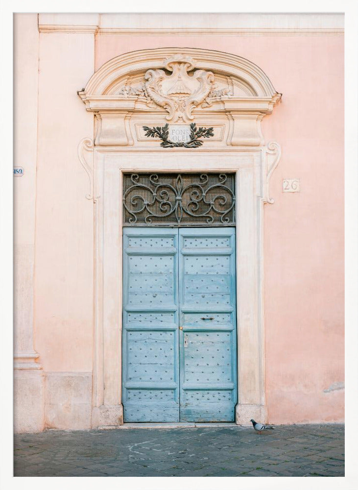 Pastel Trastevere - Rome Italy travel photography - Poster / Art Print