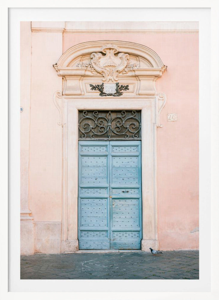Pastel Trastevere - Rome Italy travel photography - Poster / Art Print