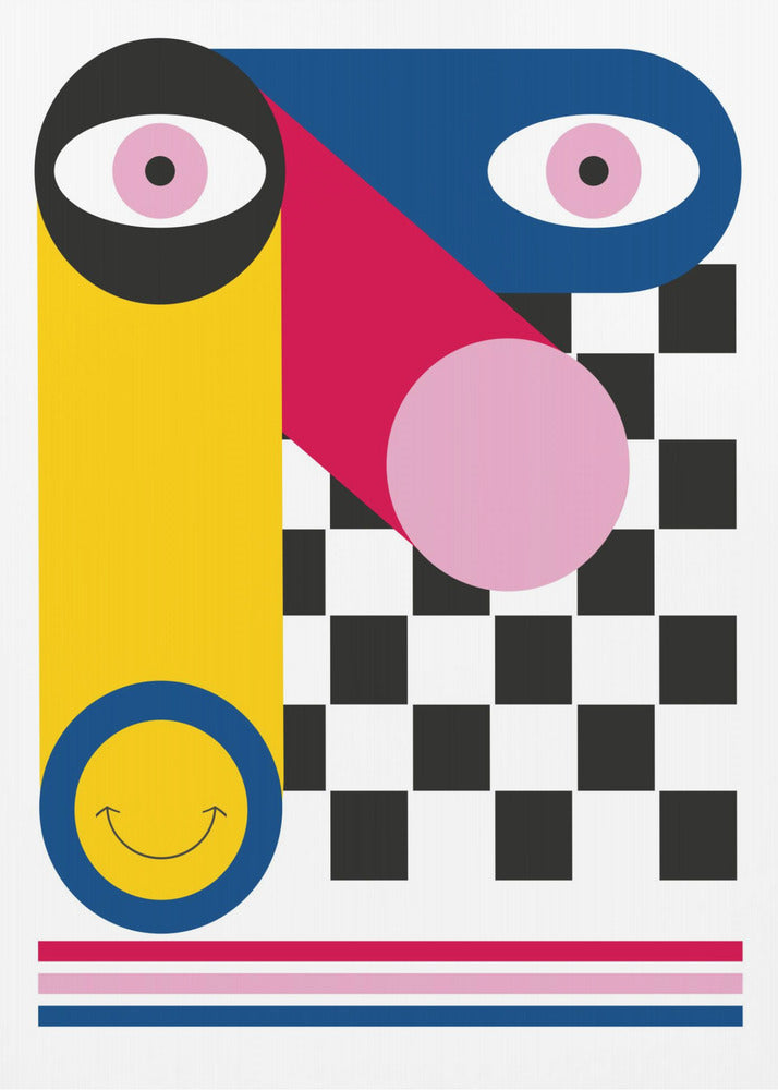 ABSTRACT FACE - Poster / Art Print
