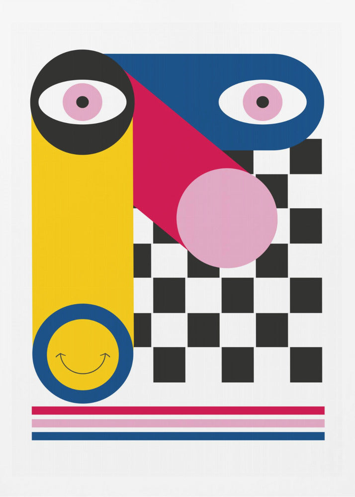 ABSTRACT FACE - Poster / Art Print