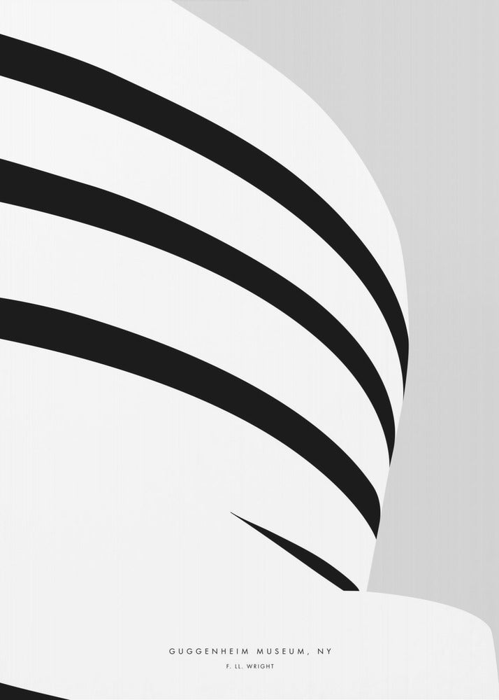 Minimal Guggenheim Museum - Poster / Art Print