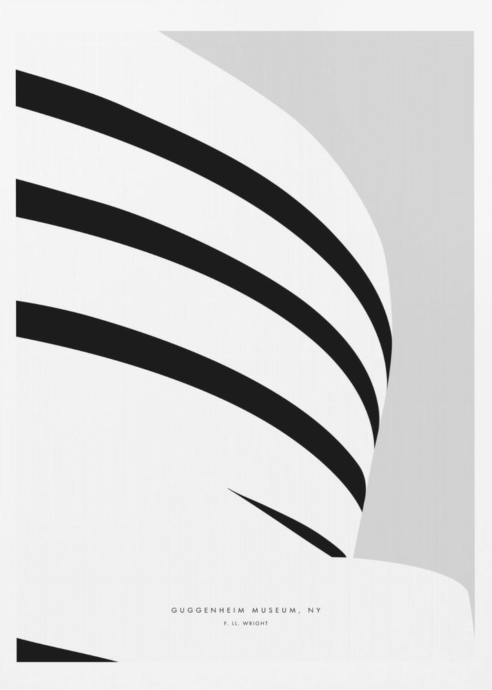 Minimal Guggenheim Museum - Poster / Art Print