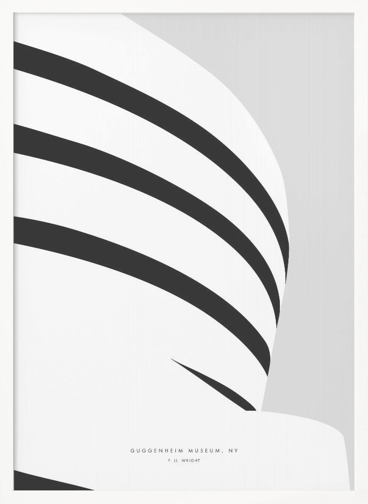 Minimal Guggenheim Museum - Poster / Art Print