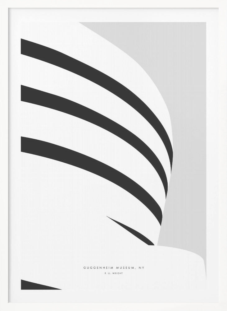 Minimal Guggenheim Museum - Poster / Art Print
