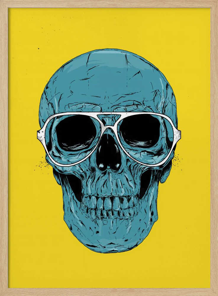 Blue Skull - Poster / Art Print