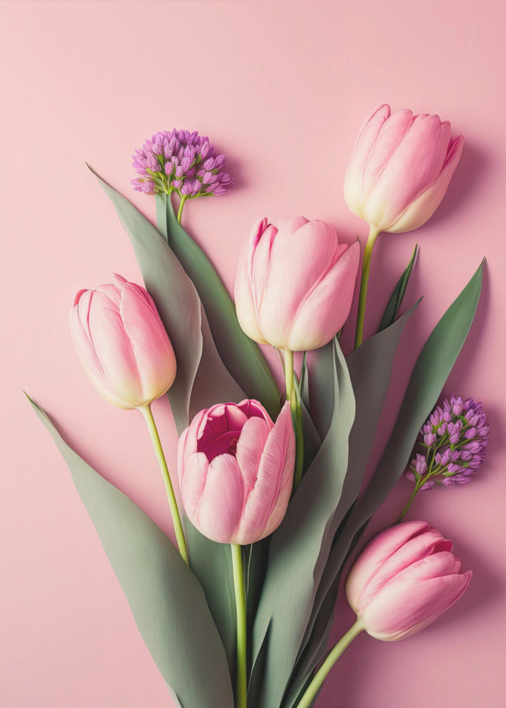 Pink Tulips - Poster / Art Print