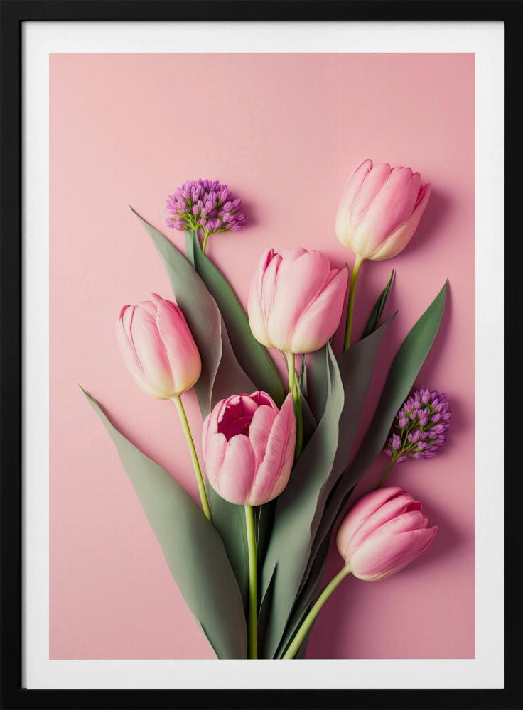 Pink Tulips - Poster / Art Print