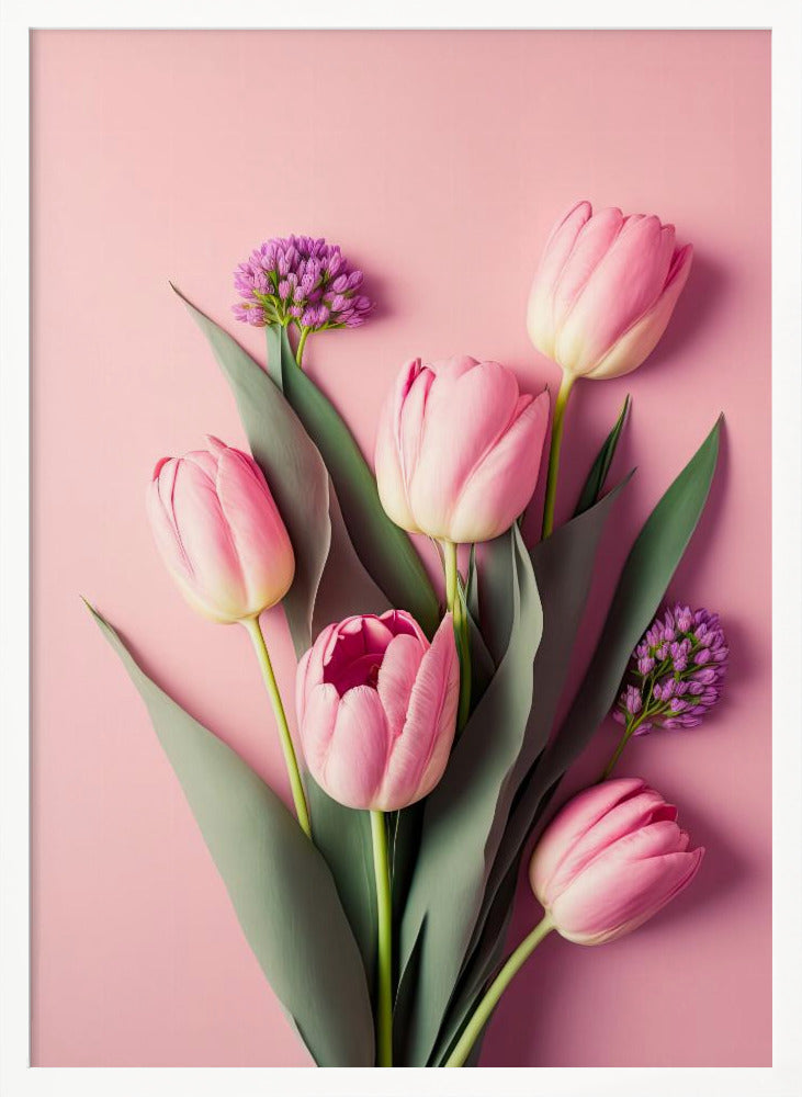 Pink Tulips - Poster / Art Print