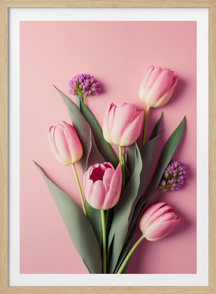 Pink Tulips - Poster / Art Print