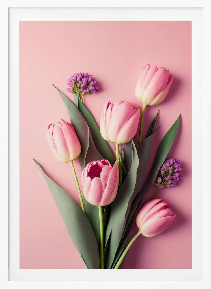 Pink Tulips - Poster / Art Print