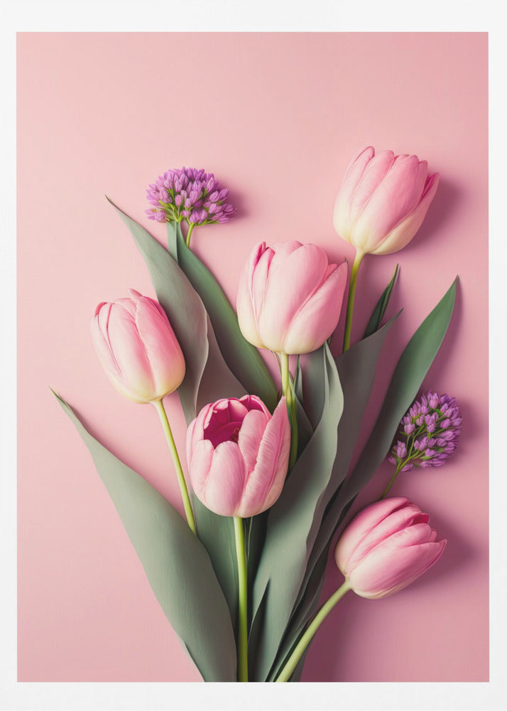Pink Tulips - Poster / Art Print