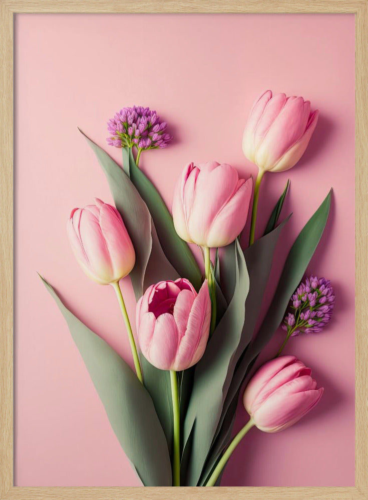 Pink Tulips - Poster / Art Print