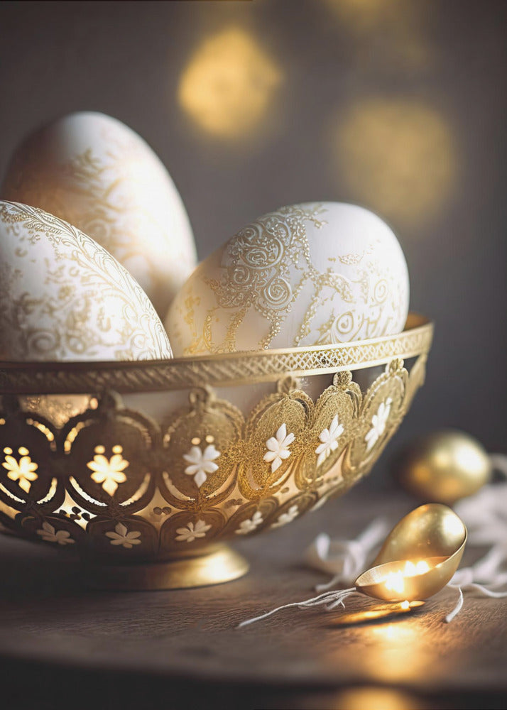 Ornamented Eggs - Poster / Art Print