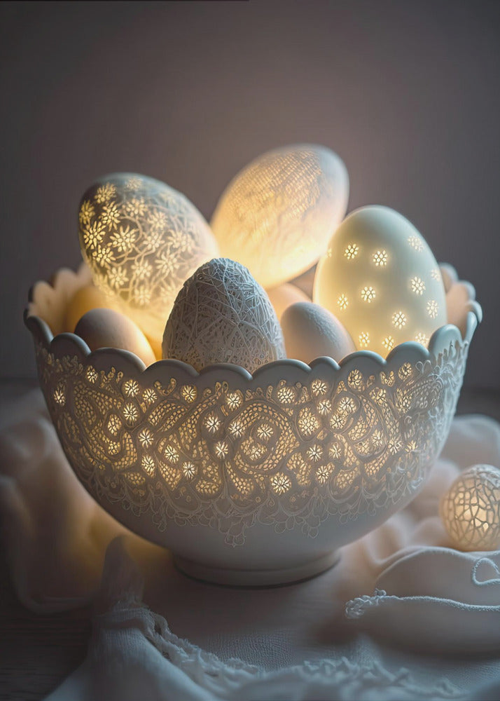 Glowing Eggs - Poster / Art Print