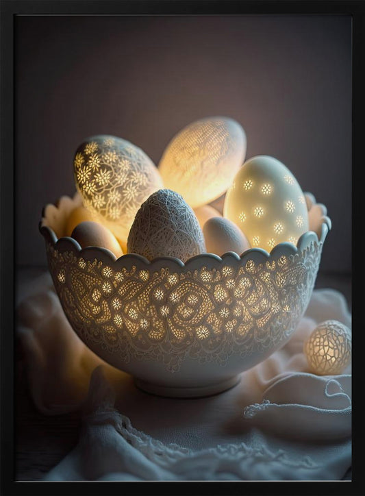 Glowing Eggs - Poster / Art Print