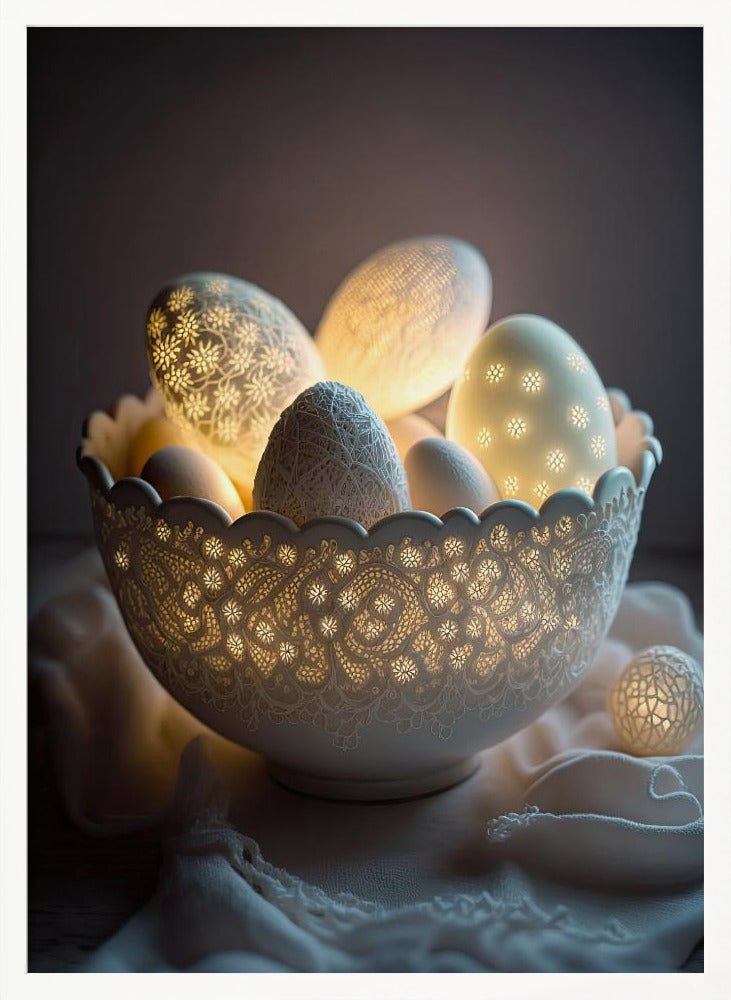 Glowing Eggs - Poster / Art Print