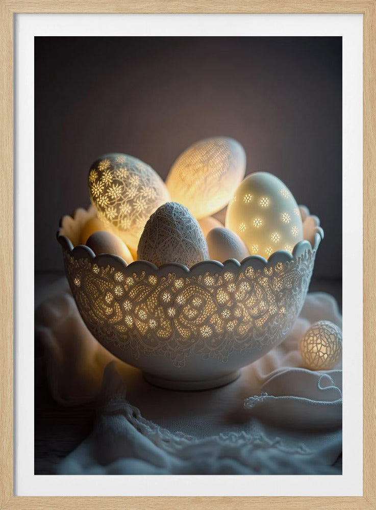 Glowing Eggs - Poster / Art Print