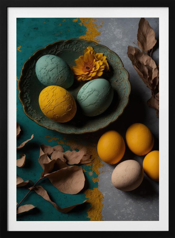 Yellow And Blue Eggs - Poster / Art Print