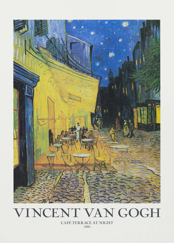 Cafe Terrace At Night - Poster / Art Print