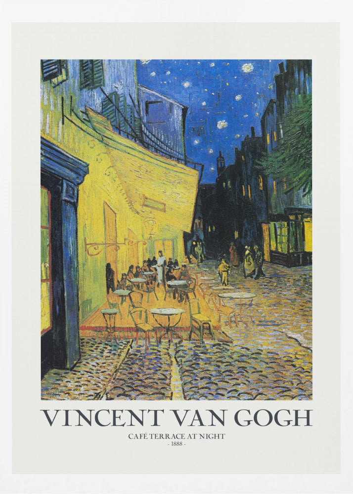Cafe Terrace At Night - Poster / Art Print