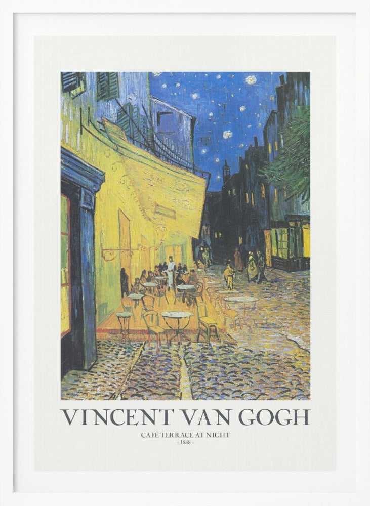 Cafe Terrace At Night - Poster / Art Print