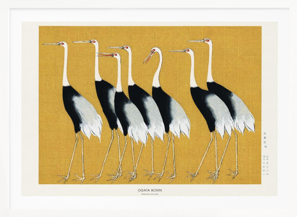Japanese Red Crown Crane - Poster / Art Print