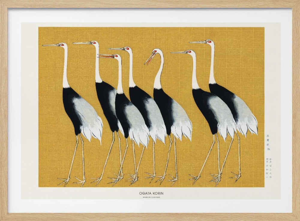 Japanese Red Crown Crane - Poster / Art Print