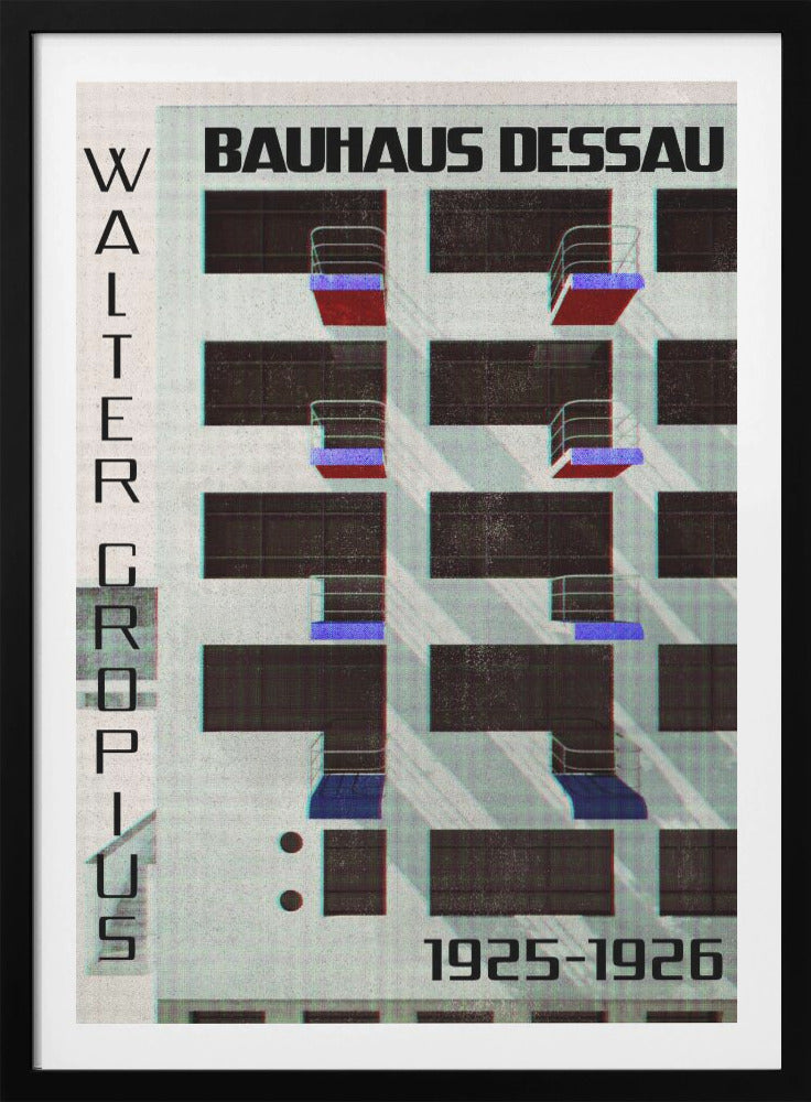 Bauhaus Dessau style IV - Poster / Art Print