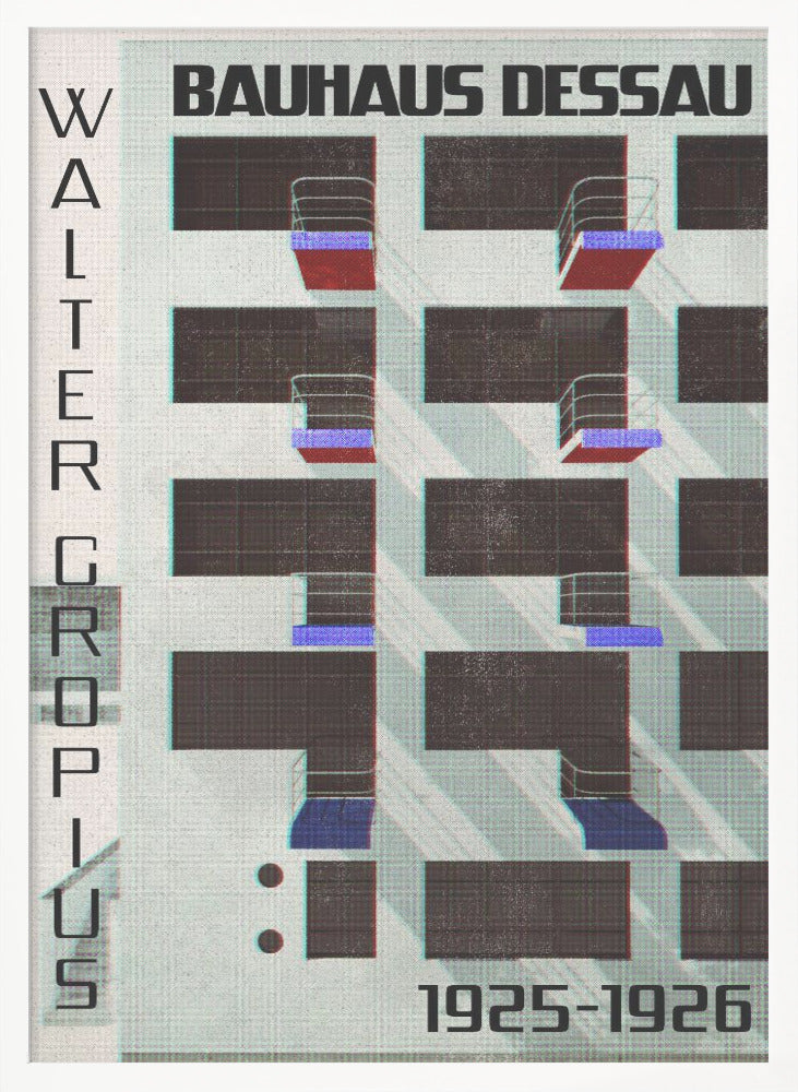 Bauhaus Dessau style IV - Poster / Art Print
