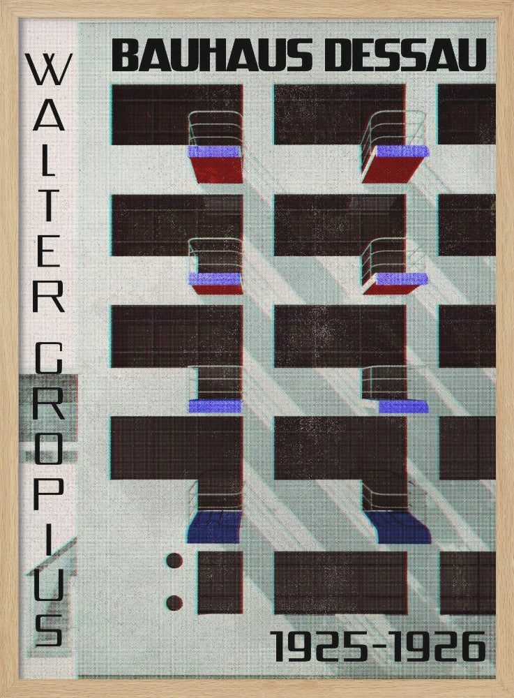 Bauhaus Dessau style IV - Poster / Art Print